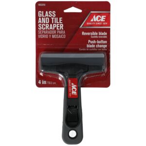 Ace Glass and Tile Scraper Black 4inch Ace Glass and Tile Scraper Black 4inch